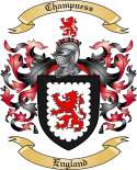 Champness Family Crest from England