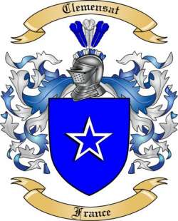 Clemensat Family Crest from France