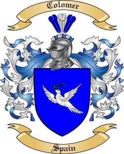 Colomer Family Crest from Spain