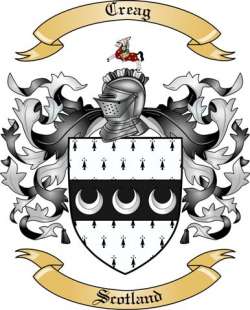 Creag Family Crest from Scotland