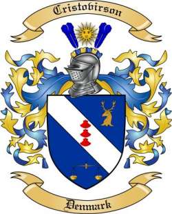 Cristovirson Family Crest from Denmark