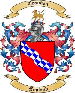 Croudon Family Crest from England