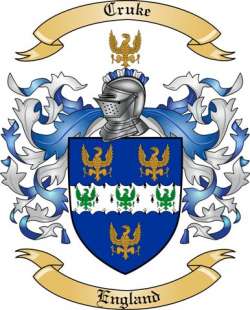 Cruke Family Crest from England