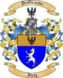 DelGrando Family Crest from Italy