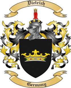 Dietrich Family Crest from Germany3