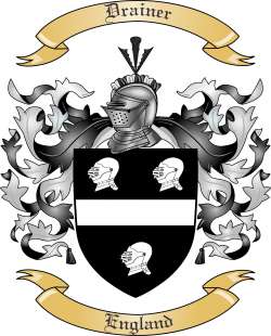 Drainer Family Crest from England