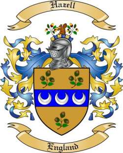 Hazell Family Crest from England by The Tree Maker