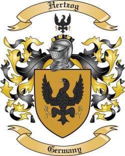 Hertzog Family Crest from Germany2