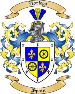 Hortega Family Crest from Spain