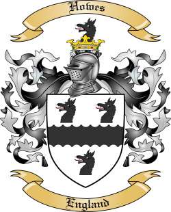 Howes Family Crest from England2