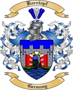 Koentopf Family Crest from Germany