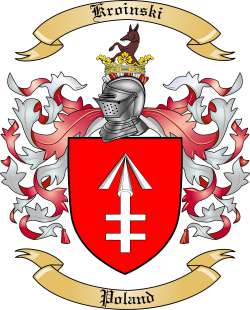 Kroinski Family Crest from Poland