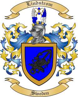 Lindstrom Family Crest from Sweden