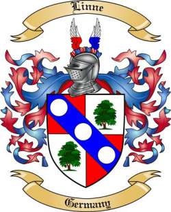 Linne Family Crest from Germany