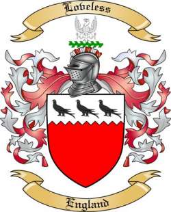 Loveless Family Crest from England