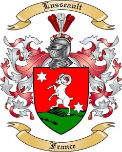 Lusseault Family Crest from France