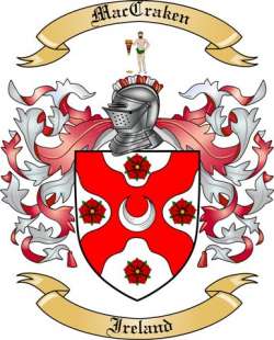 MacCraken Family Crest from Ireland