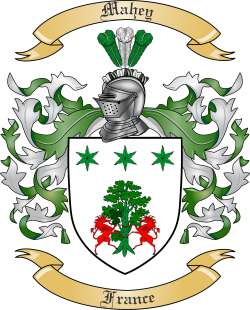 Mahey Family Crest from France