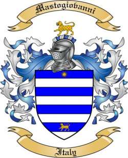 Mastogiovanni Family Crest from Italy