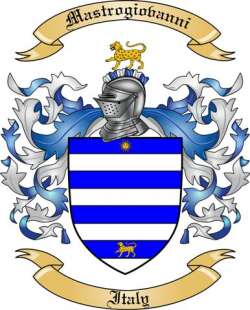 Mastrogiovanni Family Crest from Italy