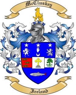 McCluskey Family Crest from Ireland