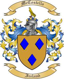 McCostello Family Crest from Ireland