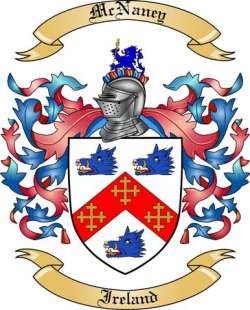 McNaney Family Crest from Ireland