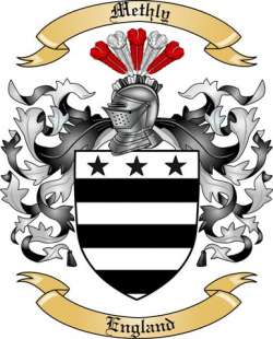 Methly Family Crest from England