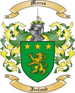 Mores Family Crest from Ireland