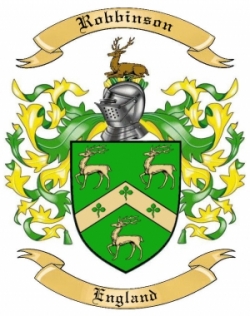 Robbinson Family Crest from England by The Tree Maker