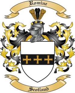 Romine Family Crest from Scotland