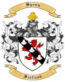 Spens Family Crest from Scotland