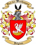 Van der Westhuyzen Family Crest from Belgium